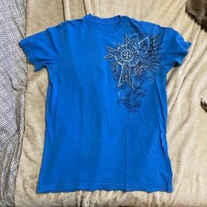 Men’s affliction small foil shirt